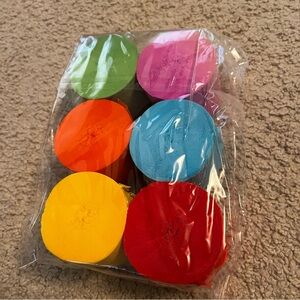 NWT multi colored crepe paper